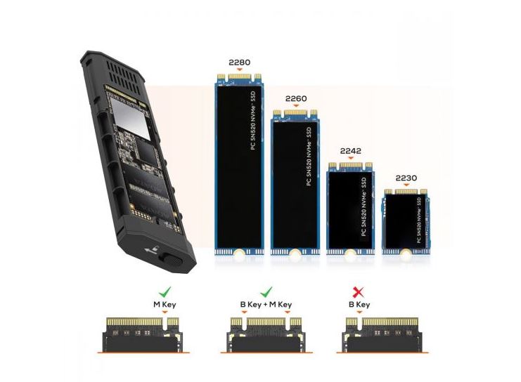 mbeat 10Gbps M.2 NVMe SATA SSD Enclosure - Image 3