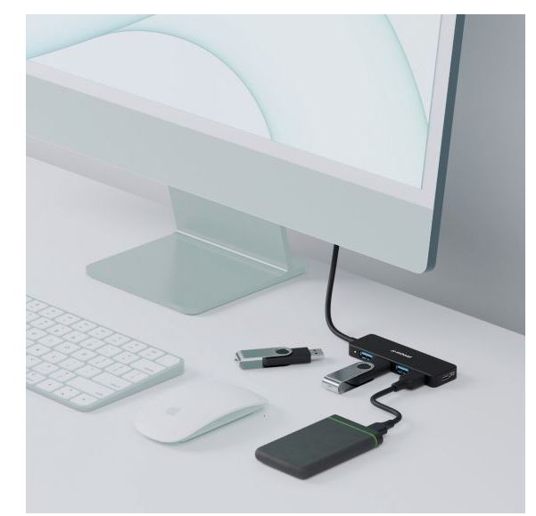 mbeat 4-Port USB Hub with USB-C DC Port - Image 4