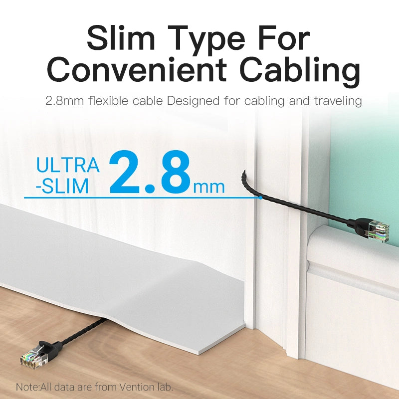 Vention CAT6a UTP Patch Cord Cable 0.5M Black - Image 4