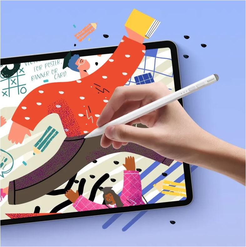 Baseus Smooth Writing 2 Series Stylus with LED Indicators, White - Image 4