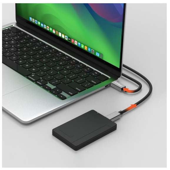 mbeat Tough Link 1m USB 4.0 USB-C Cable - Space Grey - Image 4