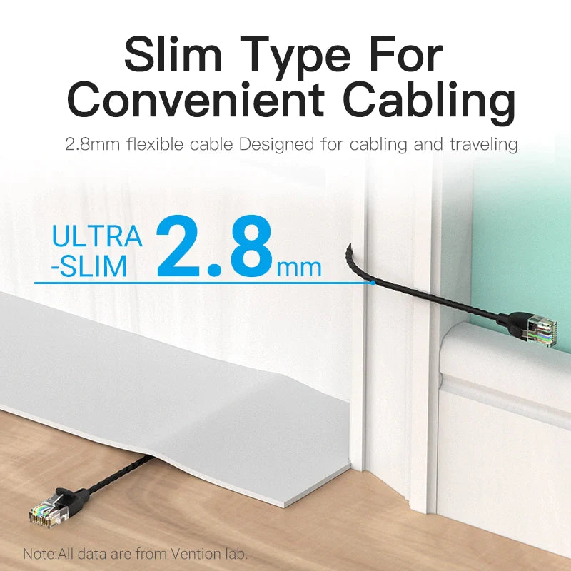 Vention CAT6a UTP Patch Cord Cable 1M Black - Image 4