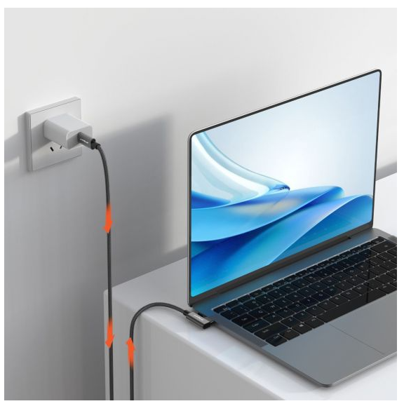 mbeat Tough Link 1.8m L-Shape USB 3.2 Gen2 USB-C Cable - Space Grey - Image 4