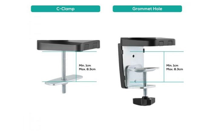 Mbeat activiva ErgoLife Triple Monitor Screen Gas Spring Monitor Arm - Image 5
