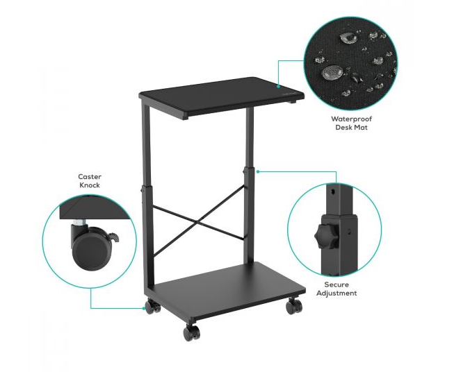 activiva Height Adjustable PC & Printer Storage Stand - Image 5