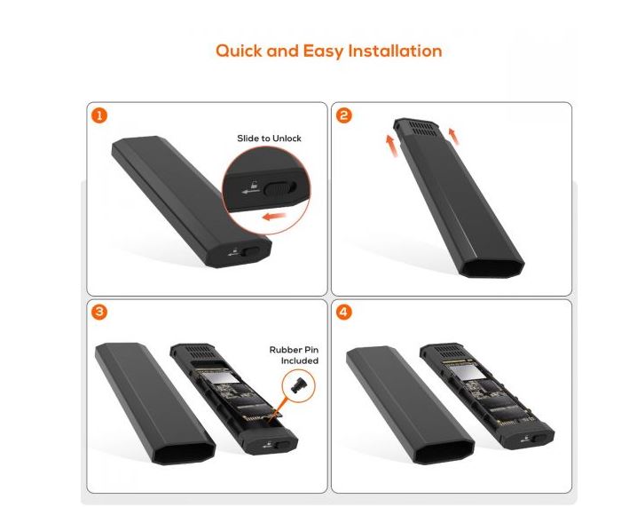 mbeat 10Gbps M.2 NVMe SATA SSD Enclosure - Image 5