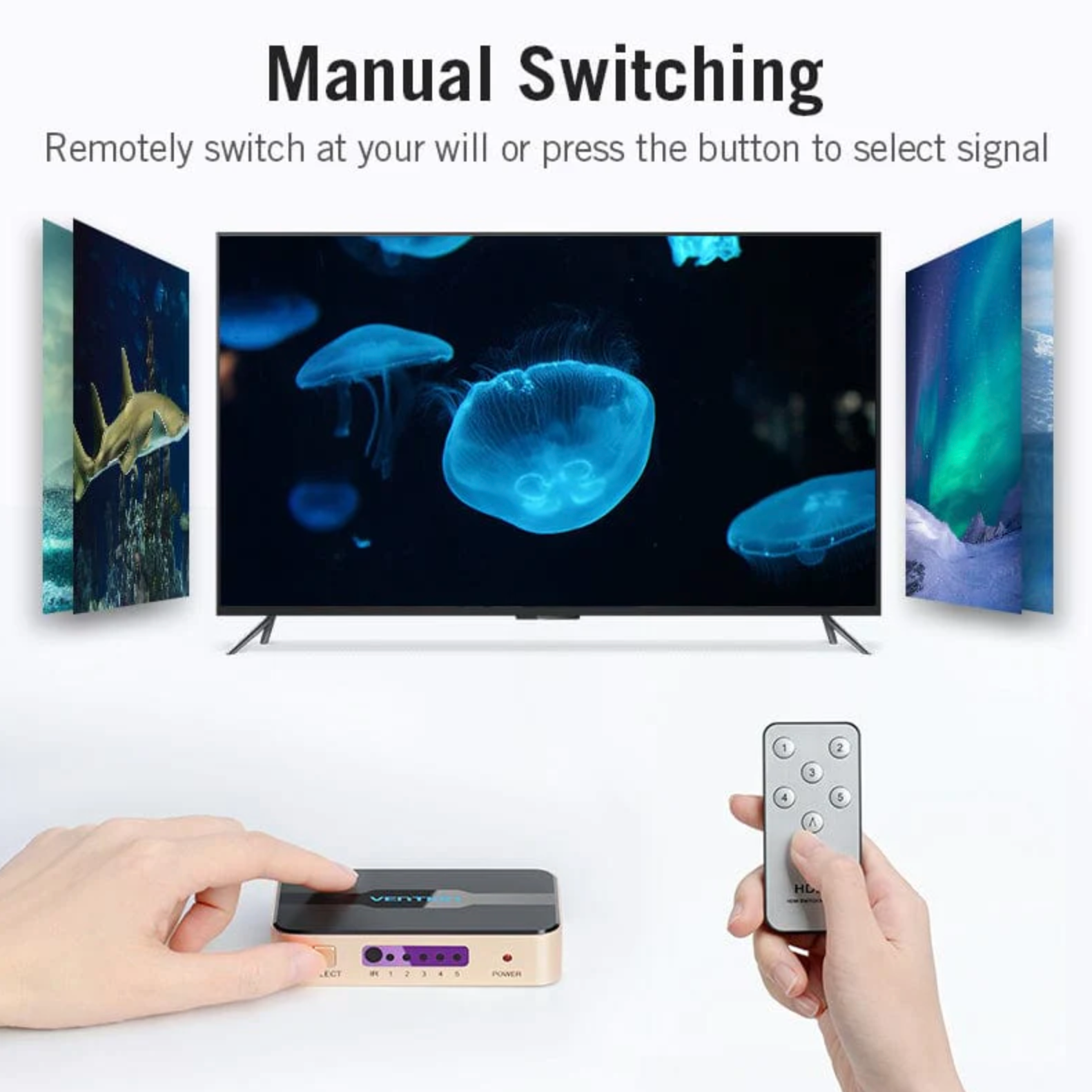 Vention 5 In 1 Out HDMI Switcher Black - Image 6