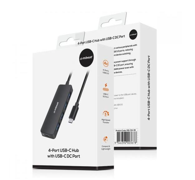 mbeat 4-Port USB Hub with USB-C DC Port - Image 7