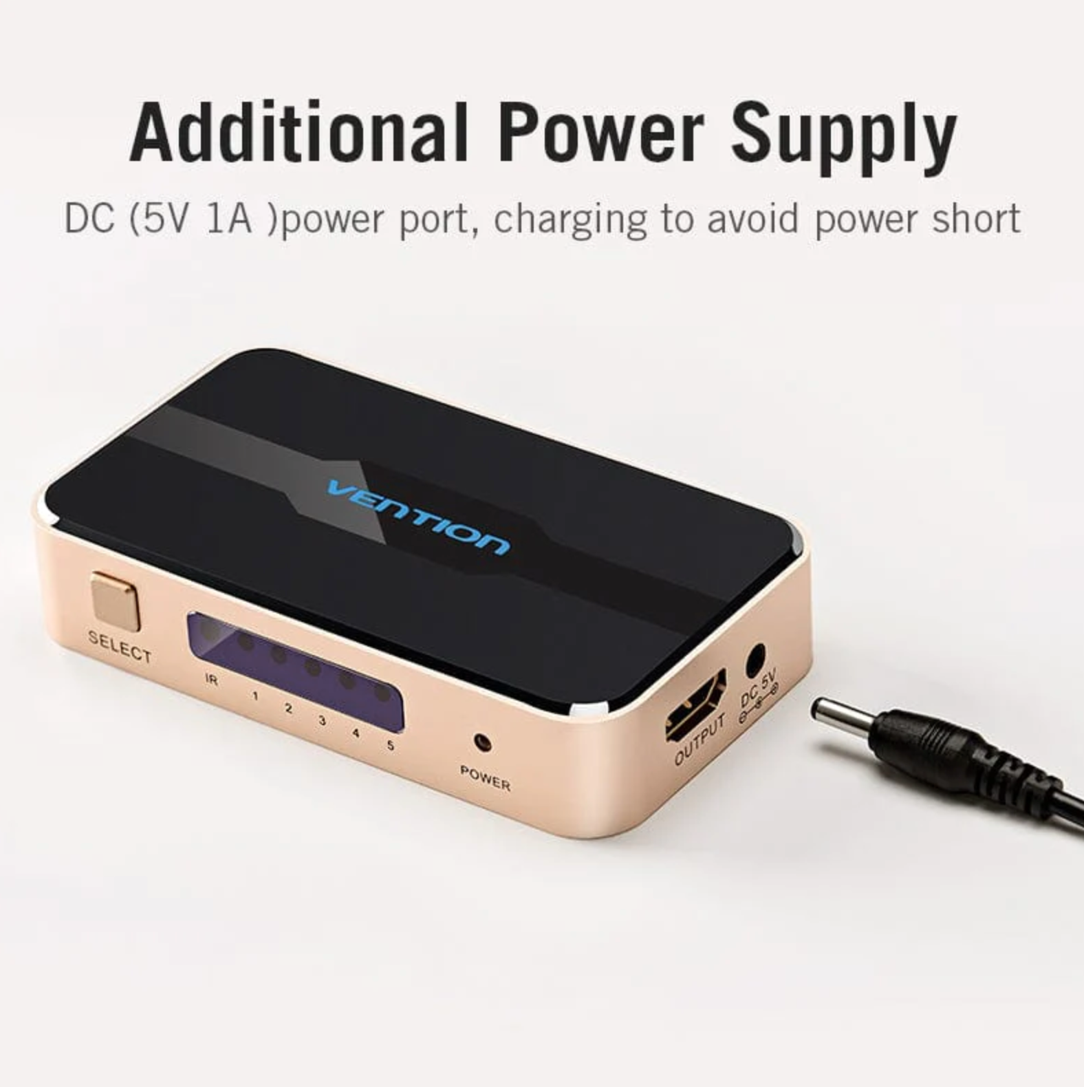 Vention 5 In 1 Out HDMI Switcher Black - Image 7