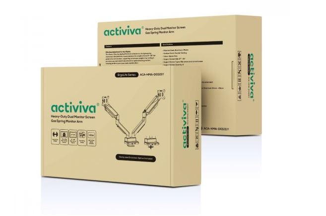 activiva Heavy Duty Dual Monitor Screen Gas Spring Monitor Arm - Image 8