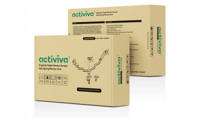 Mbeat activiva ErgoLife Triple Monitor Screen Gas Spring Monitor Arm - Image 8
