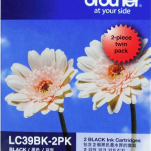 Brother LC39BK2PK Black Ink Cartridge Twin Pack