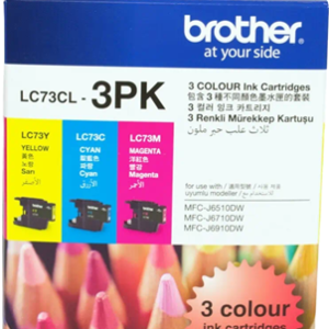 Brother LC73CL3PK CMY Colour Ink Cartridges (Triple Pack)