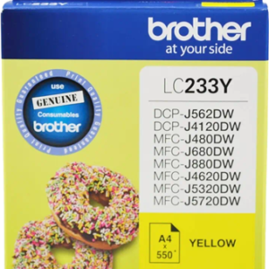 Brother LC233Y Yellow Ink Cartridge