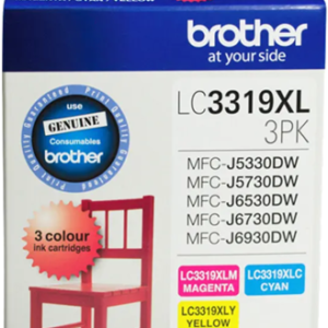 Brother LC3319XL3PK 3 pack CMY High Yield Ink Cartridges