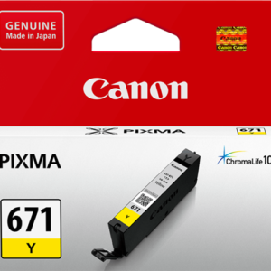 Canon CLI671Y Yellow Ink Cartridge