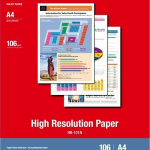 Canon HR-101N A4 High Resolution 106gsm Photo Paper - 200 Sheets