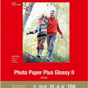 Canon PP-301 4x6 Glossy II 275gsm Photo Paper - 100 Sheets