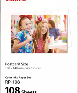 Canon RP-108 Selphy 6x4 Photo Paper & Ink Kit - 108 Sheets
