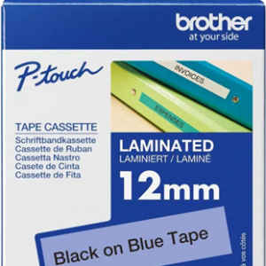 Brother TZe-531 12mm x 8m Black on Blue Tape