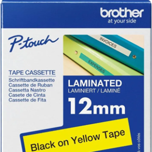 Brother TZe-631 12mm x 8m Black on Yellow Tape