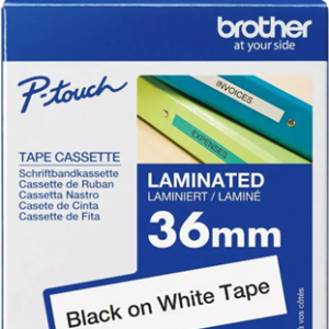 Brother TZe-261 36mm x 8m Black on White Tape