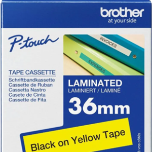 Brother TZe-661 36mm x 8m Black on Yellow Tape