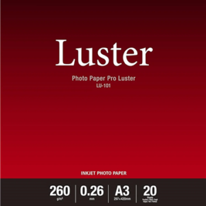 Canon LU-101 A3 Luster 260gsm Photo Paper Pro - 20 Sheets