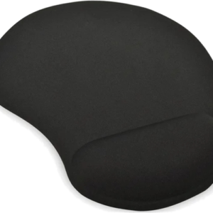 Ednet Mouse Pad with Gel Wrist Rest - Black