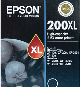 Epson 200XL Black High Yield Ink Cartridge