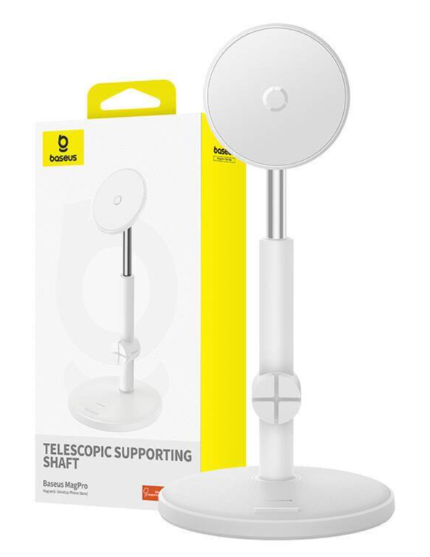 Baseus MagPro Desktop Phone Stand Moon White - Image 2