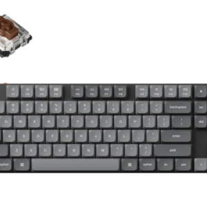 keychron K1 MAX ANSI 80% TKL 87 Key - Full Assembled - Brown Switch RGB - Gateron low profile MX 2.0 Mechanical Wireless / Wired / 2.4GHz Low Profile QMK Custom Keyboard