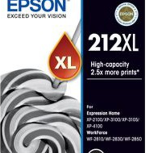 Epson 212XL Black High Yield Ink Cartridge