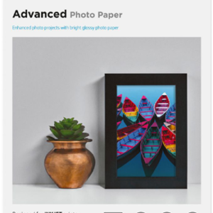 HP Advanced 10x15cm Glossy 250gsm Photo Paper - 100 Sheets