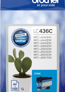 Brother LC436C Cyan Ink Cartridge