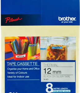 Brother 12mm Black on Silver M931 for PT90
