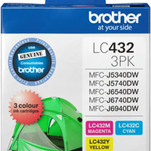 Brother LC4323PKS 3-Pack Ink Cartridge (C/M/Y)