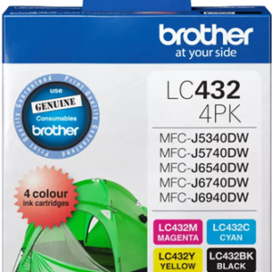 Brother LC4324PKS 4-Pack Ink Cartridge (B/C/M/Y)