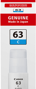 Canon GI63C Cyan MegaTank Ink Bottle