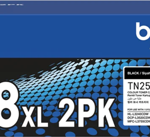 Brother TN258XLBK2PK High Yield Toner Black Double Pack
