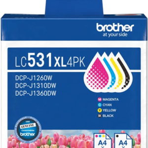 Brother LC531XL4PK 4-Pack Ink Cartrige