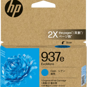 HP 937e EvoMore Cyan Original Ink Cartridge