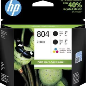 HP 804 Clr/Black Ink Cartridge Combo 3-Pack