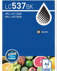 Brother LC537BK Black Ink Cartridge