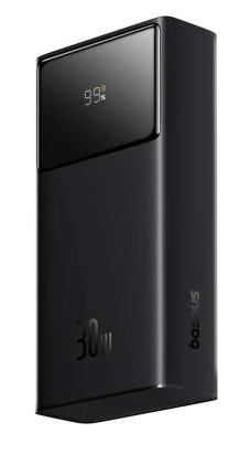 OS-Baseus Star-Lord Digital Display Fast Charging Power Bank 10000mAh 30W Cluster Black With Simple Series Charging Cable USB to Type-C 3A 0.3m Black - Image 3