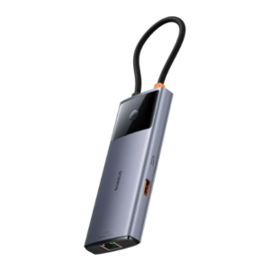 Baseus Metal Gleam Series II 6-in-1 USB HUB, USB-C to 1*HDMI4K@60Hz+1*USB-CË10Gbps+2*USB-A(10Gbps)+1*RJ45+1*USB-CËPD