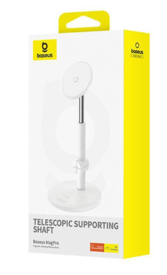 Baseus MagPro Desktop Phone Stand Moon White - Image 3