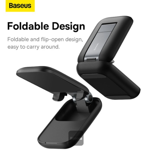 Baseus Seashell Series Folding Phone Stand Cluster Black - Image 7