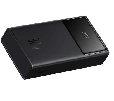 OS-Baseus Star-Lord Digital Display Fast Charging Power Bank 10000mAh 30W Cluster Black With Simple Series Charging Cable USB to Type-C 3A 0.3m Black - Image 2