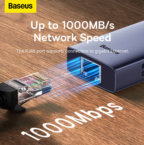 OS-Baseus UltraJoy Series 4-Port HUB Space Grey Type-C to USB 3.0 x 4 - Image 6